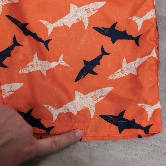 3/$20 Joe Fresh Shark Print Swim Trunks Beach Summer Bathing Suit Shorts - Picture 3 of 11